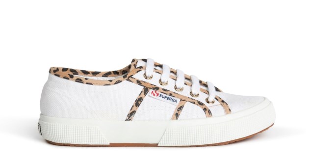Superga 2750 White Leo צנרת נמר לבן