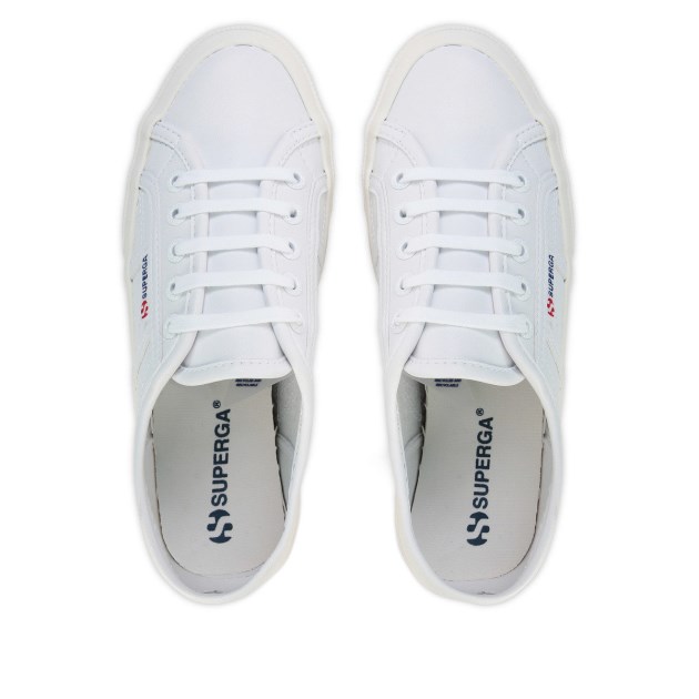 Superga 2750 עור טבעוני לבן אופטי - F Avorio