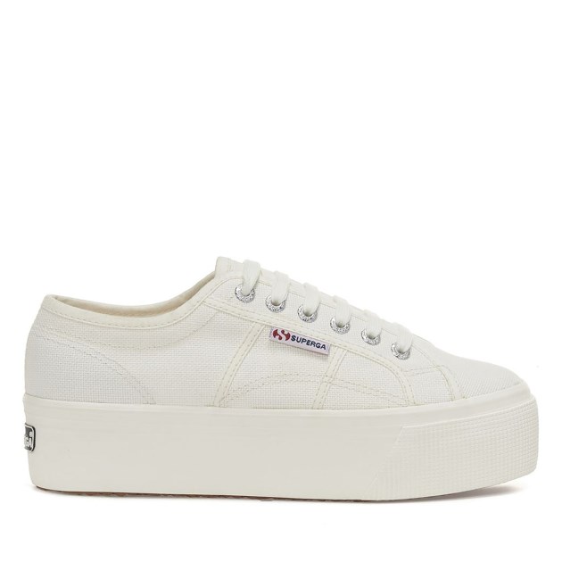 Superga 2790 Linea למעלה למטה אבוריו לבן מלא