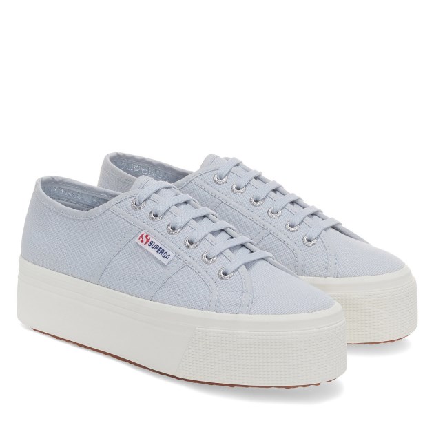 Superga 2790 Linea למעלה למטה אפור Lilla-f Avorio