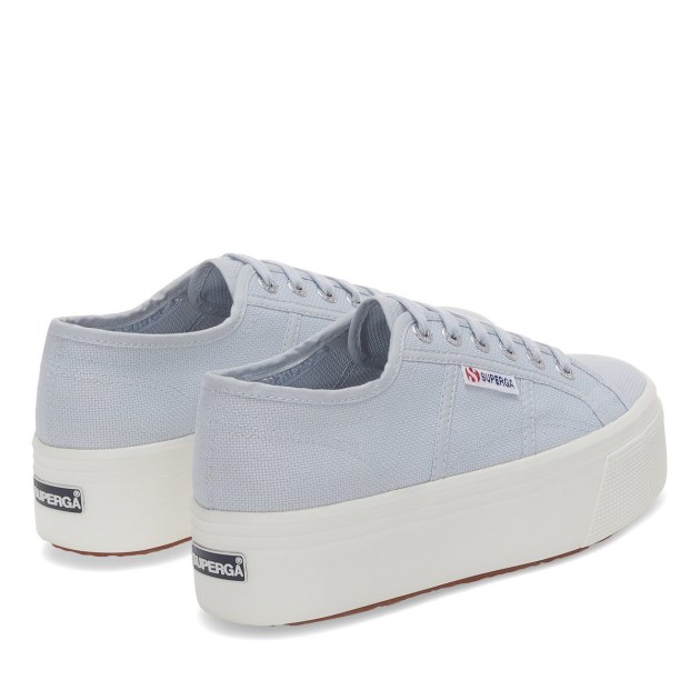 Superga 2790 Linea למעלה למטה אפור Lilla-f Avorio