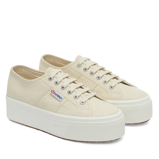 Superga 2790 Linea למעלה למטה בז\ Lt קליפת ביצה-f Avorio