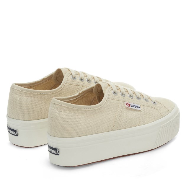 Superga 2790 Linea למעלה למטה בז\ Lt קליפת ביצה-f Avorio