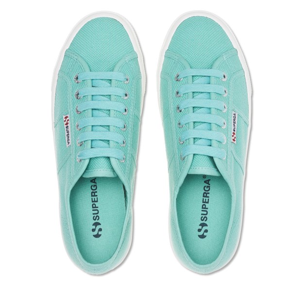 Superga 2790 Linea למעלה למטה מים ירוקים-f Avorio