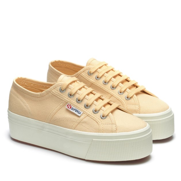 Superga 2790 Linea למעלה למטה צהוב Lt-f Avorio