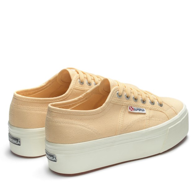 Superga 2790 Linea למעלה למטה צהוב Lt-f Avorio
