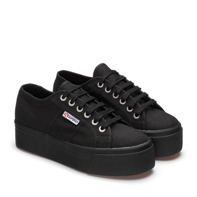 Superga 2790 Linea למעלה למטה שחור מלא