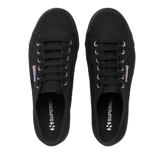 Superga 2790 Linea למעלה למטה שחור מלא