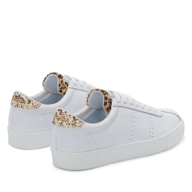 Superga 2843 Club S Calfhair Details כתמים לבנים נמר
