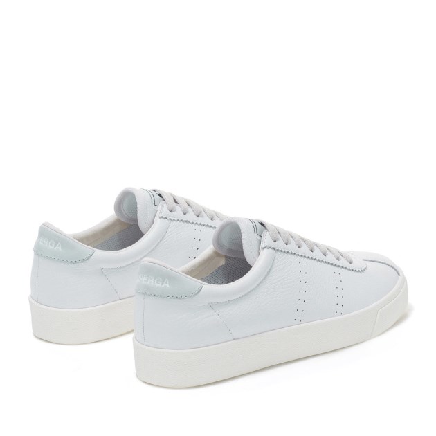 Superga 2843 Club S Comfort Leather לבן-תכלת Lt
