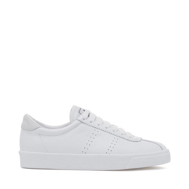Superga 2843 Club S Comfort Leather מלא לבן-לבן