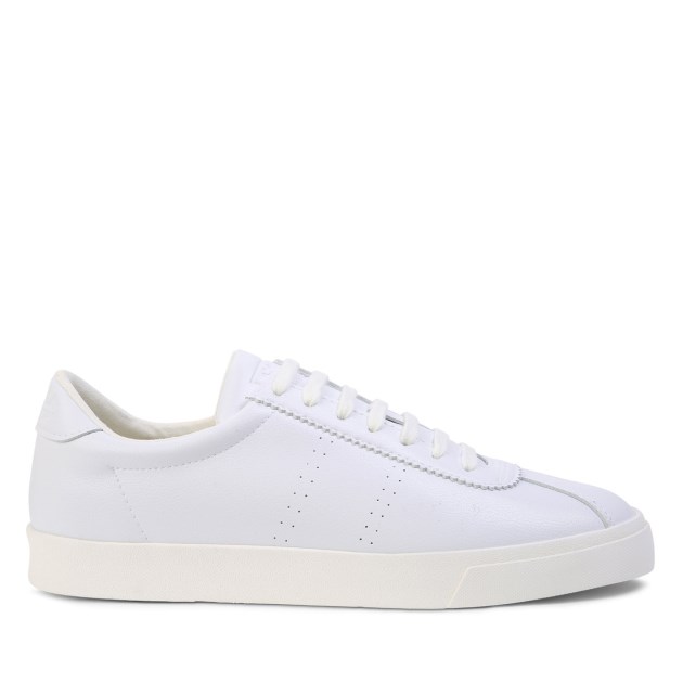 Superga 2843 Club S עור טבעוני לבן-לבן Avorio