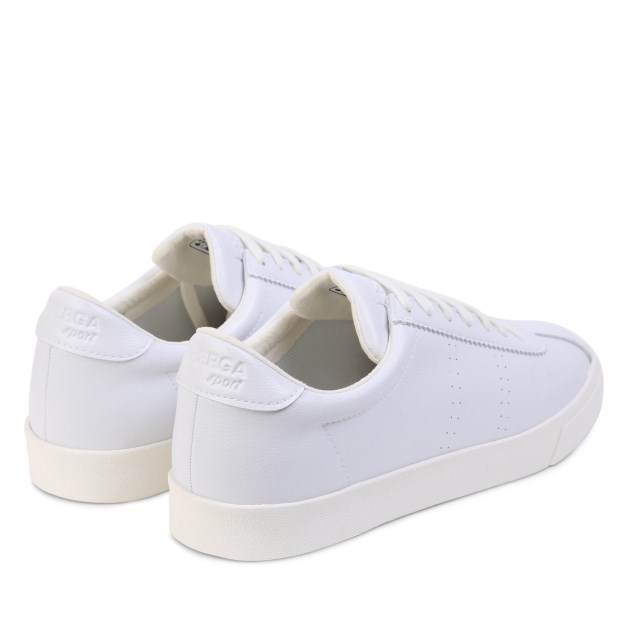 Superga 2843 Club S עור טבעוני לבן-לבן Avorio