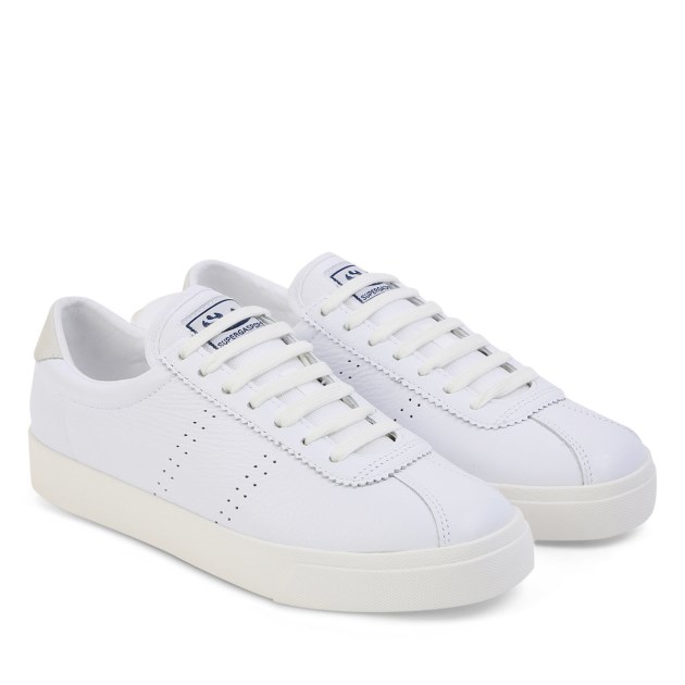 Superga 2843 Superga Sport Club S גסו לבן-לבן אבוריו-בז\