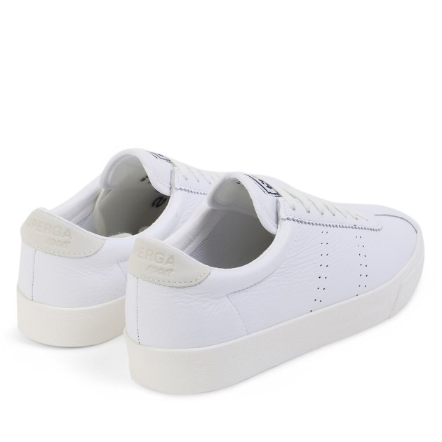 Superga 2843 Superga Sport Club S גסו לבן-לבן אבוריו-בז\