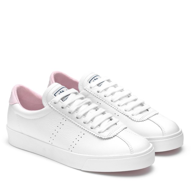 Superga 2843 Superga Sport Club S לבן-ורוד Lt