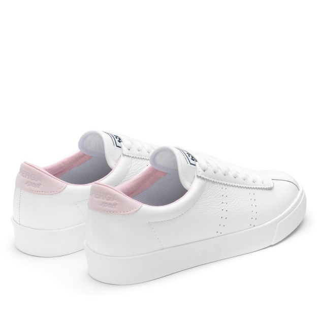 Superga 2843 Superga Sport Club S לבן-ורוד Lt