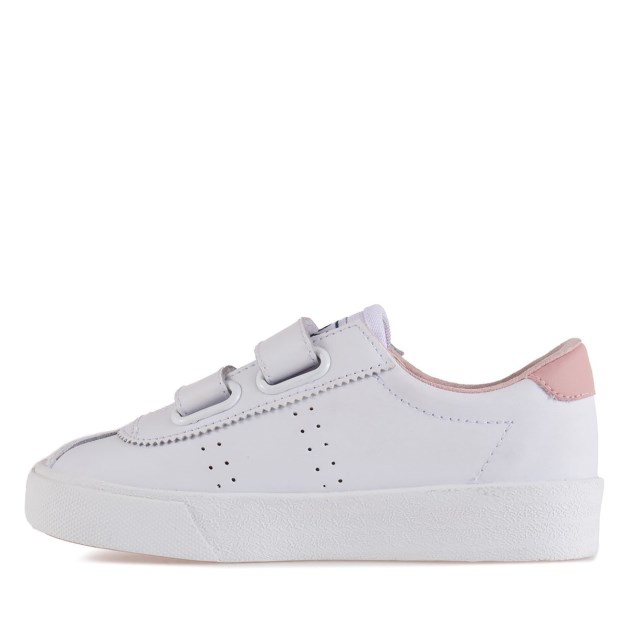 Superga 2843 Superga Sport Club S עשן לבן-ורוד לילדים