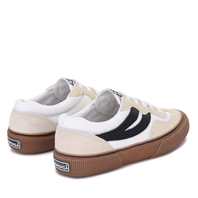 Superga 2941 Revoly Bicolour סנונית לבן-שחור-d