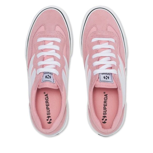 Superga 3041 Revoly Colourblock פלטפורמת ורוד -לבן