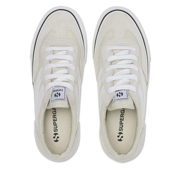 Superga 3041 Revoly Colourblock פלטפורמת לבן חלב-לבן