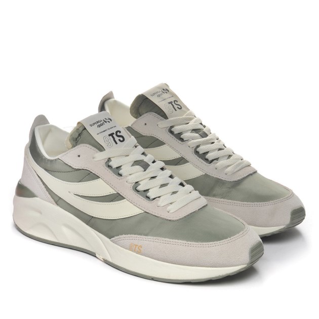 Superga 4089 Training 9ts Slim בז \גסו-ירוק ספארי-לבן