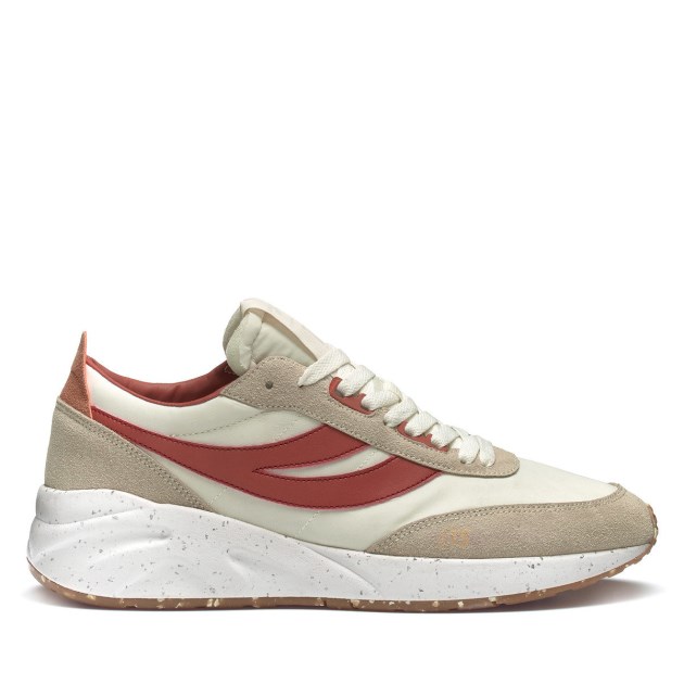 Superga 4089 Training 9ts Slim טבעוני דמוי עור חום אדמדם-כתום מאובק-green