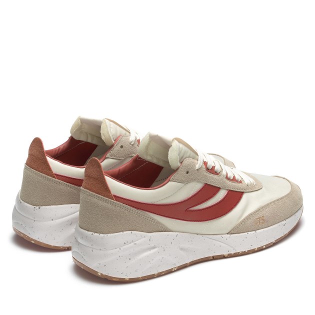 Superga 4089 Training 9ts Slim טבעוני דמוי עור חום אדמדם-כתום מאובק-green