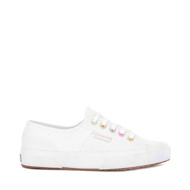 Superga 2750 Rainbow Details לבן-סוכריות ססגוניות
