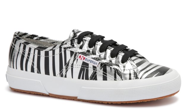 Superga 2750 - Fancotmetmatw זברה כסופה אפורה