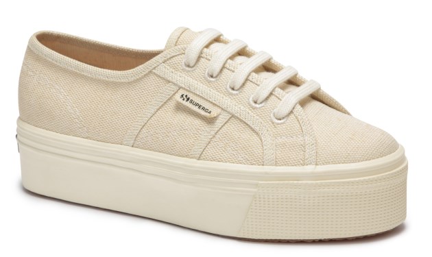 Superga 2790-organiccottonhempw בז' טבעי