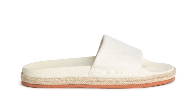 Superga 1908 Slides חבל בד אורגני סלק אדום