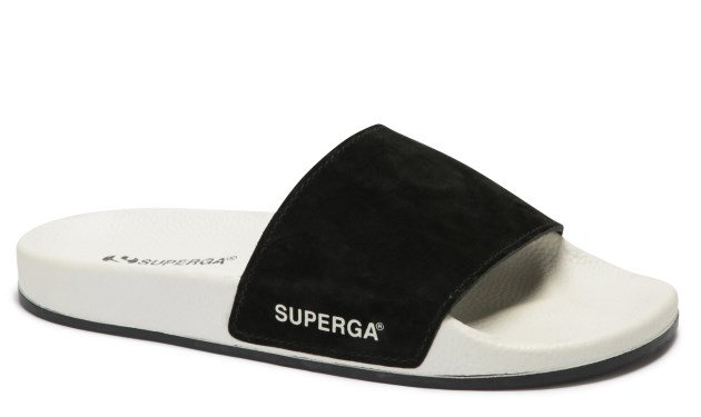 Superga 1908 שקופיות Buttersoft בז' Lt חול-שחור