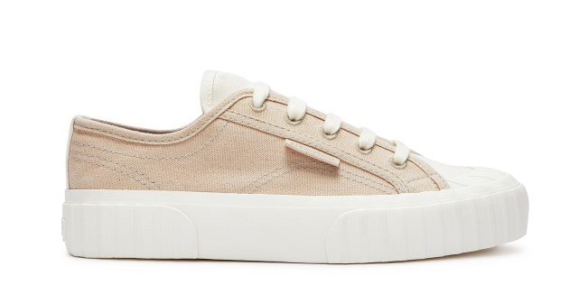 Superga 2630 קנבס אורגני עשבים צבעוניים טבעיים- עלי מגנטה ורודים