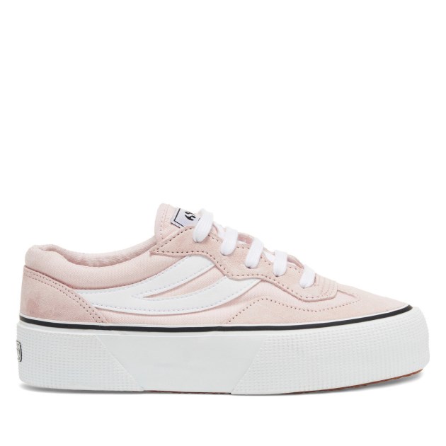 Superga 3041 Revoly Colourblock פלטפורמת ורוד Ish-white
