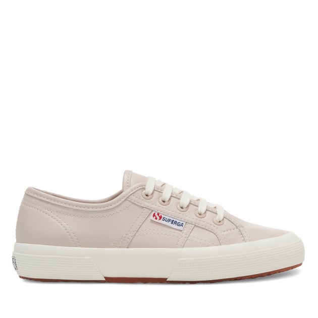 Superga 2750 עור טבעוני ורוד שקדים-f Avorio