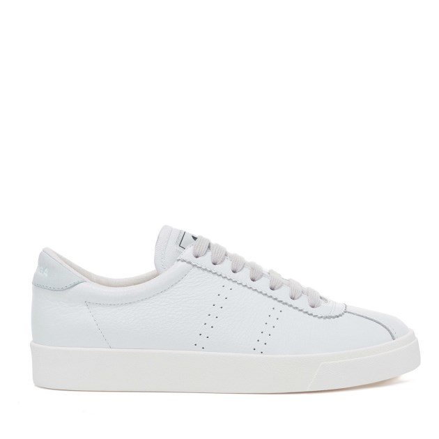 Superga 2843 Club S Comfort Leather לבן-תכלת Lt