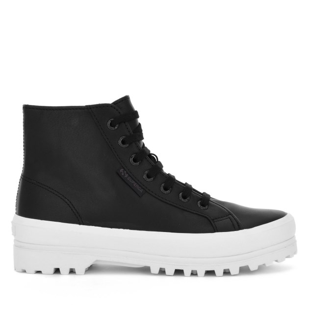 Superga 2341 Alpina Nappa Black-f Avorio