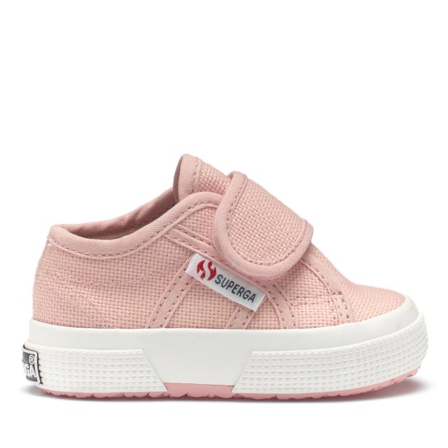 Superga 2750 Bstrap בייבי ורוד סומק-f Avorio
