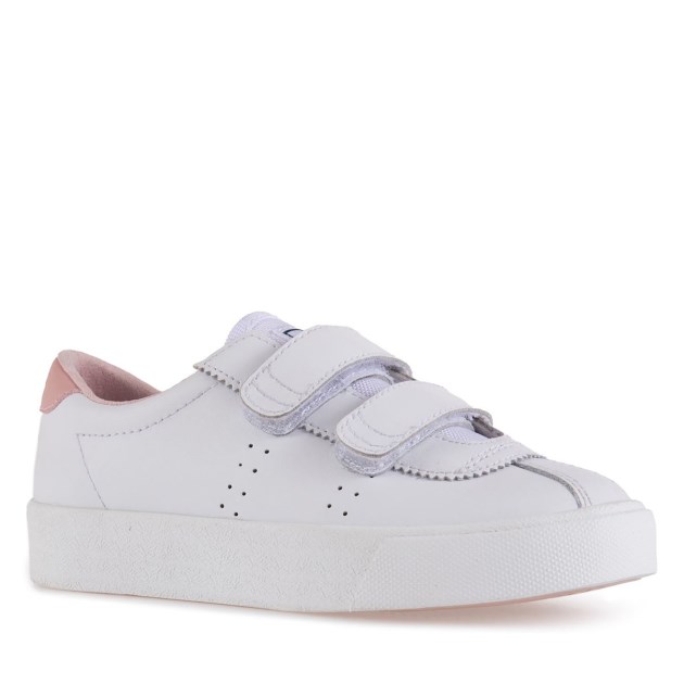 Superga 2843 Superga Sport Club S עשן לבן-ורוד לילדים