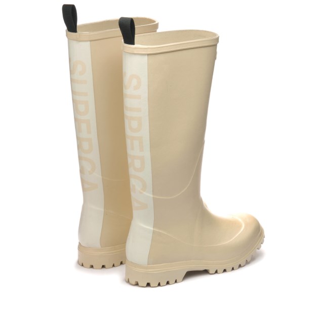 מגפי גומי Superga 799 כיתוב בז\ Lt-beige Lt